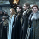 The Stark family, who almost apparently met some people with very unfortunate haircuts, in Game of Thrones’ first episode.